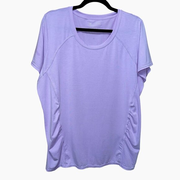 Xersion Quick-Dri XXL Top Lavender Athleisure Comfort Plus Size Activewear - Picture 1 of 4